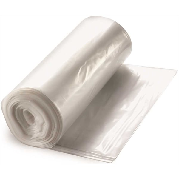 20 Gal. 8 mic 30 in. x 36 in. Natural High-Density Trash Bags, 500PK